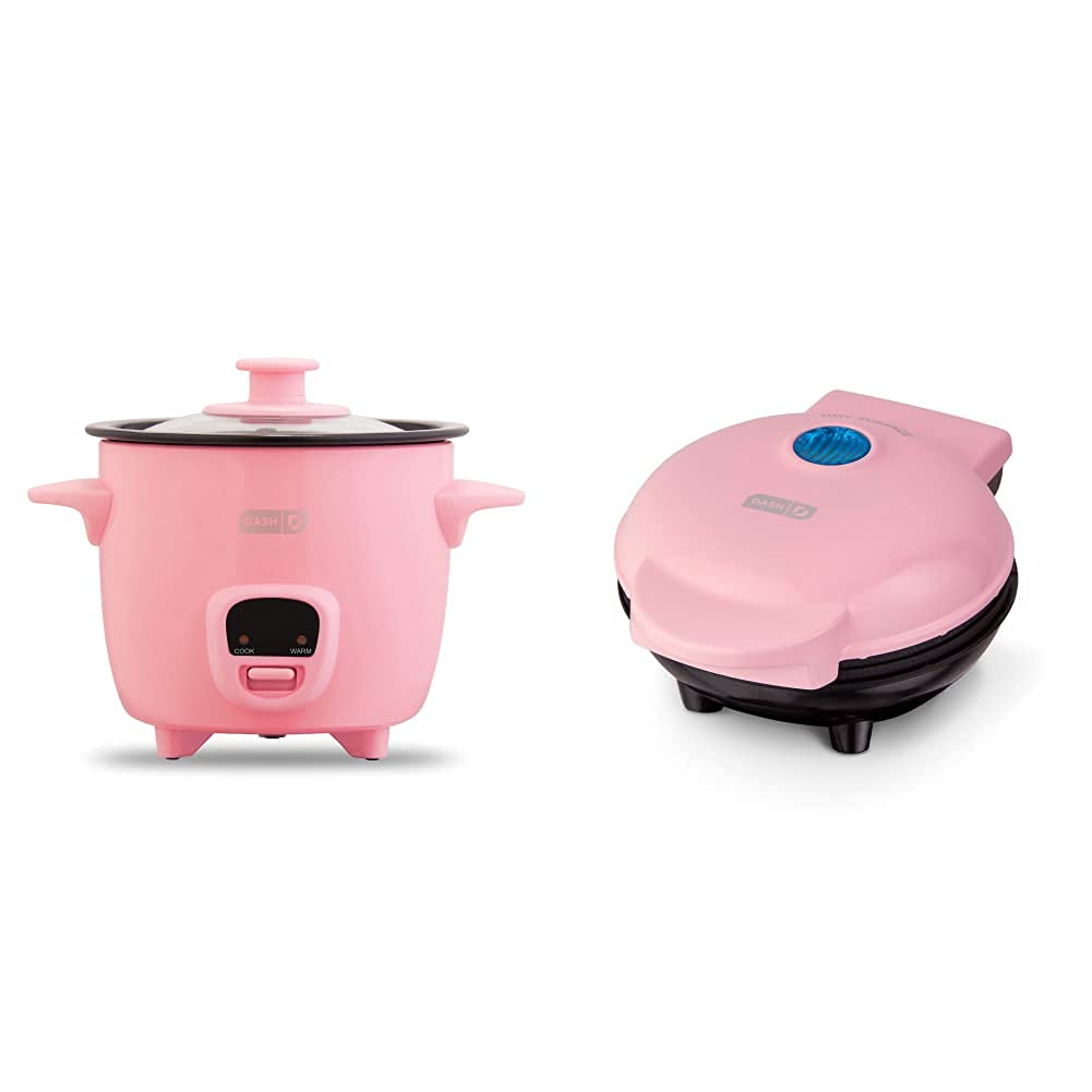 Dash DRCM200GBPK04 Mini Rice Cooker Steamer, Pink