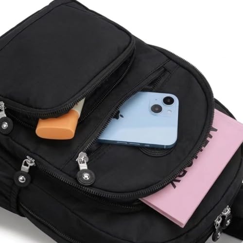 Mochila Feminina Masculina Tactel Notebook Escolar Resistente Grande Costas Juvenil Escola Preta