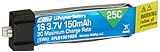 E-flite 150mAh 1S 3.7V 25C LiPo Battery