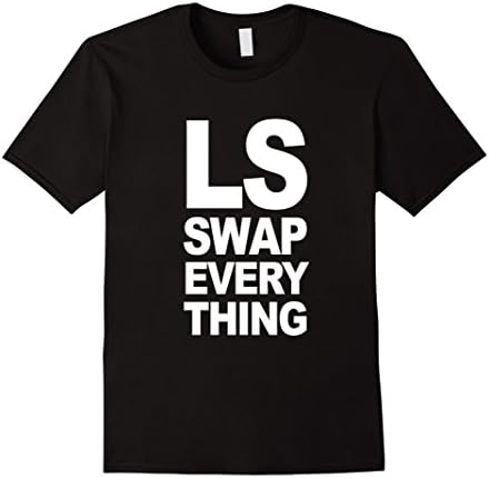 Men's LS Swap Everything (White Design) Medium Black