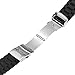 TRUMiRR 22mm Silicone Rubber Watch Band Strap for Samsung Gear S3 Classic Frontier, Galaxy Watch 46mm, Gear 2 R380 R381 R382, Moto 360 2 46mm Men, Asus Zenwatch 1 2 Men, Pebble Time, Black