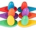 Meklines Egg and Spoon Race Game Set, 6 Wooden Spoons (12 Inch) and 6 Wooden Eggs (2.5 Inch) - Fun Outdoor Party Game For Kids