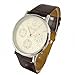 Youyoupifa Gorgeous PU Strap White Case Stainless Steel Wrist Watch NBW0FA6233-WH3