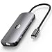 USB C Hub, Utaxo 8-in-1 USB C Adapter with 4K@30Hz HDMI, 1Gbps Ethernet Port, 2 USB 3.0 Ports, 1 USB 2.0 Port, SD/TF Card Reader, 100W PD Charging Port for MacBook/Pro/Air, Type C Windows Laptops