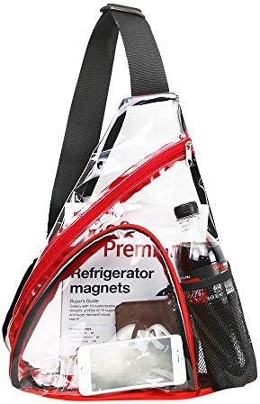 Clear PVC Sling Bag - Stadium Approved Clear Shoulder Crossbody Backpack