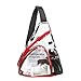 Clear PVC Sling Bag - Stadium Approved Transparent Shoulder Crossbody Backpack