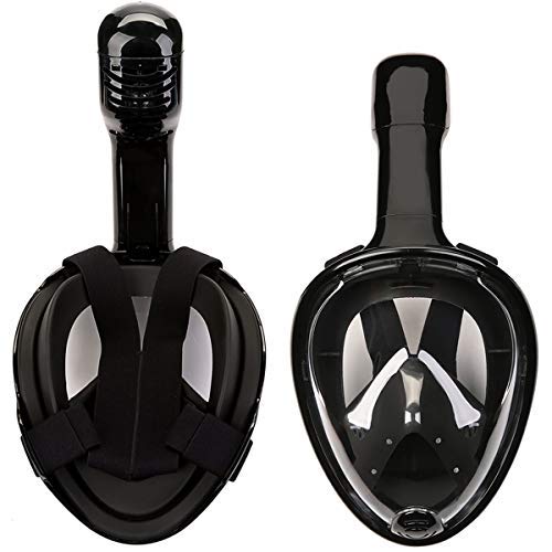 Pankoo Full Face Snorkel Mask, 180º Panoramic View Diving Scuba Mask with Anti-Fog and Anti-Leak with Adjustable Head Straps Design for Adults,Youth,Kids - Thumbnail 6