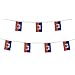 Kind Girl Haiti Flag Haitian Flag,100Feet/76Pcs National Country World Pennant Flags Banner,Party Decorations Supplies for Olympics,Indoor and Outdoor Flags,Sports Events,International Festival