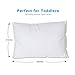 Angel Dreams Toddler Pillow, 13x18, Bundle with (White) Pillowcase