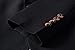 Men's Slim Fit Casual One Button Blazer Jacket (1416 Black, L)