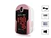 Concord Fingertip Pulse Oximeter with Reversible Display - Blood Oxygen Saturation Monitor with Carrying Case, Batteries and Lanyard - Easy to Use, Accurate SpO2 & Pulse Measurement (Pink)