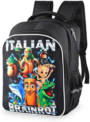 Tintinwiwigo Italian Brainrot Backpack, Brainrot Backpack, Casual ...