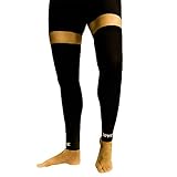 XYZ Athletic Leg Copper Compression Sleeves- Aids Circulation and Blood Flow to Leg Muscles, Calf, Ankle and Knee- Support/Warm-Up/Endurance/Recovery- 2 Sleeves (Medium)