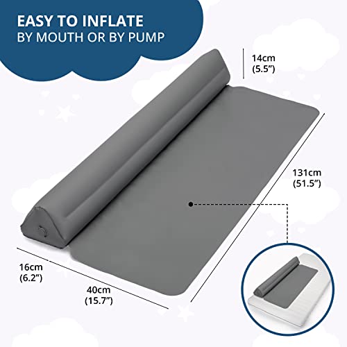BANBALOO 2Pack Inflatable Bed Bumper for Children Child Fall