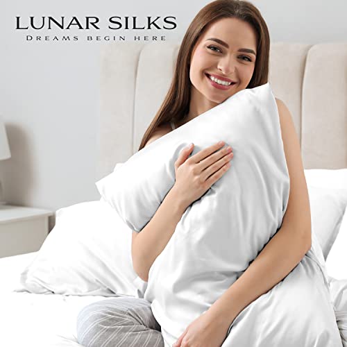 Lunar Silks Highest Grade 6A 100 Pure Mulberry Real Silk Pillowcase