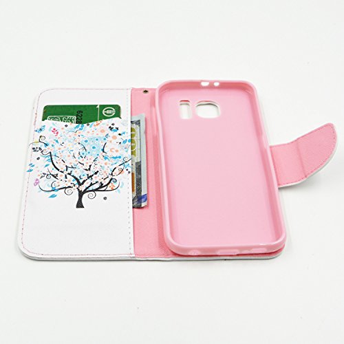image for Galaxy S6 Case, Firefish S6 Case [Kickstand] [Leather Wallet] Bumper L