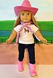 The Wishlist Store Western Cowgirl Cowboy Outfit ~ 18 Inch Doll Clothes Fits 18