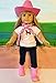 The Wishlist Store Western Cowgirl Cowboy Outfit ~ 18 Inch Doll Clothes Fits 18