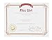 Nice and Naughty List Certificates - 48-Pack Christmas Certificate Paper from Santa Claus, Xmas Party Favors, Gold Foil Print Design, 36 Nice List 12 Naughty List, 180 GSM, 11 x 8.5 Inches