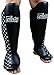Fairtex SP5 Muay Thai Shin Guards for Men, Women, Kids | Shinguards are Premium, Lightweight & Durable | Extended Protection to Avoid shin splints During Training or Sparring - Extra Large,Black