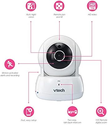 vtech vm9900 hd pan & tilt video monitor with remote access