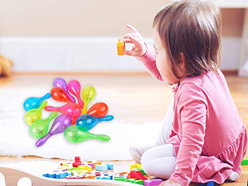 image for Fansport 12PCS Shaker Toy Musical Toy Party Maraca Portable Cheering L