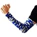 COOLOMG Arm Sleeve Youth Boys Adult Compression Sleeve for Basketball Baseball Football Golf (1 Sleeve) Digital Blue XXS