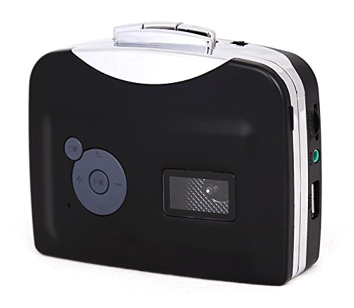 USTEK Upgraded Portable Cassette Tape To MP3 Player Converter, Through USB Drivers, With Headphones