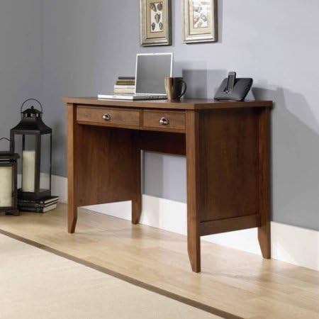 Computer Desk in Multiple Colors, Keyboard Tray, Metal Runners and Safety Stops, Made from Engineered Wood, T-lock System, Bundle with Expert Guide for Better Life (Oiled Oak)