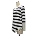WILLTOO Women Stripes Stitching Long-Sleeved Shirt Tops Blouse (S, Gray)