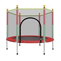Heberry Trampoline 5 FT for Kids,3-12 Years Child Trampoline with Enclosure Net Jumping Mat and Spring Cover Padding Safety,for Better Bounce Basketball Jump Bounce Training