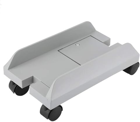 Caja de la computadora del soporte del sostenedor del soporte, caja de la computadora extraíble sostenedor del soporte del soporte de sobremesa unidad central de almacenamiento en rack con freno (# 1)