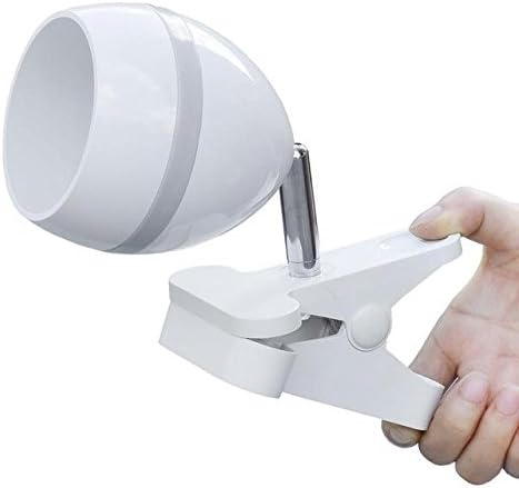 Flicker-free LED Clip Lamp Creative Table Desk Lamp Light - White Sphere shaped, 0-5W