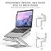 Laptop Stand, KXLY Adjustable Laptop Holder Ergonomic Portable Computer Stand with Heat-Vent to Elevate Laptop, Vertical Laptop Stand Laptop Mount Compatible with MacBook, Air, Pro All Laptopsthumb 1