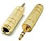 iMBAPrice Gold Plated 3.5mm to 6.35mm Stereo Adapter
