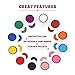 Crafts & Colors Face and Body Paint Kit – Set of 12 Classic Colours with Flat and Detail Painting Brushes – Comes w/ 30 Design Stencils – Non Toxic, Water Based and FDA Compliant