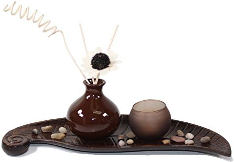 Tabletop Tea light Candle &amp; Flower Incense with candle Holder Home Decor Relaxing Gift US Seller