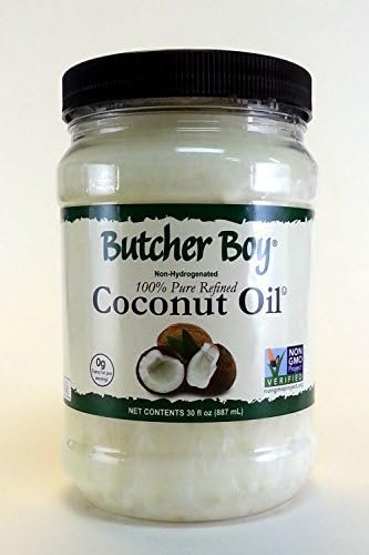 Butcher Boy Coconut Oil - 30 Ounce - 100% Pure Refined - 76 Degree by Butcher Boy
