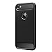 Leon 91 II125 IPhone 7 Case, Stylish Silicone Slim Fit Shock-Absorption TPU Bumper and Scratch Resistant Protective Cover for Apple IPhone 7 + 2 Tempered Glass Screen Protectors - Black
