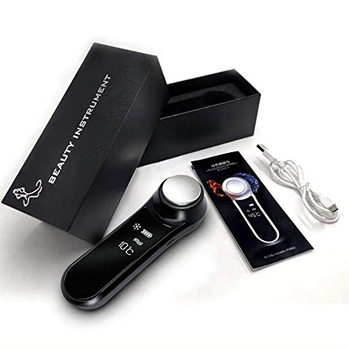 Portable Facial Massager,Firming Care Device,Hot and Cold Skin Care Device Hammer,Vibration Facial Beauty Instrument,Household Water Meter- USB Charge,White - Thumbnail 2