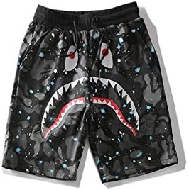 Fashion Shorts Trend Stitching Drawstring Popular Shorts Sweatpants