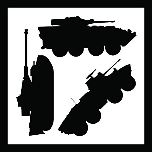 Auto Vynamics STENCILMILVEHICSET0120 Detailed Military Land