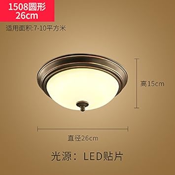 Amazon Com Yosradmd American Country Round Ceiling Light Simple