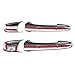 For Ford Mustang 2pcs Exterior Door Handle Cover without Passenger Keyhole (Chrome)
