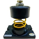 Easyflex Cup Spring Mount Isolator, 66 lbs Capacity, 1" Deflection (Yellow, Pack of 4) Total Load 264 lbs