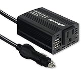 EPAuto 150W Car Power Inverter DC 12V to 110V AC Converter with Dual USB Charger
