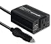 EPAuto 150W Car Power Inverter DC 12V to 110V AC Converter with Dual USB Charger primary