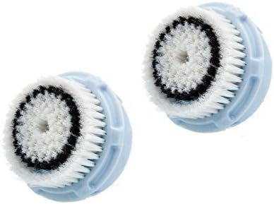 2-pack Replacement Brush Heads compatible with Clarisonic Delicate Skin Cleansing, Refills Mia 1, Mia 2, Mia 3/Aria, PLUS, Smart Profile, Alpha Fit Men's Devices
