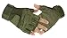 Eforcase Outdoor Sports Military Half-finger Fingerless Tactical Airsoft Hunting Riding Cycling Gloves Black Green Camel Available (Army Green, Size M)