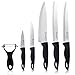 PriorityChef 6 Piece Knife Set, Non-Stick Steel Razor Sharp Steel Blades With Comfortable, Ergonomic Handles, Comes in Beautiful Gift Box Set